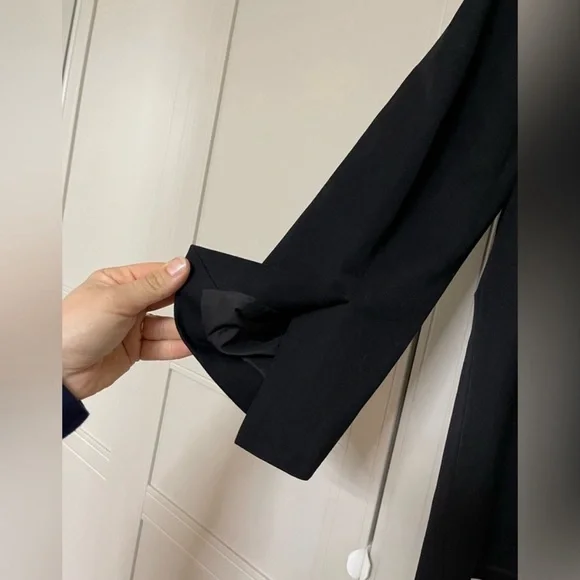 Oak + Fort Black Double-Breasted Women's Blazer Jacket - Picture 7 of 9